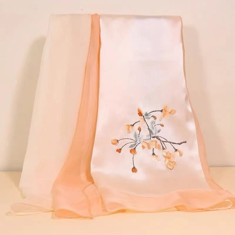 Embroidery 100% Silk Scarf price